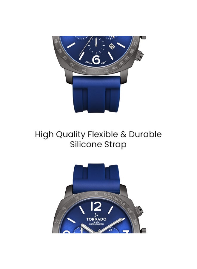 TORNADO Men's High Quality Flexible And Durable Silicone Analog Watch T9102-XSNN - 43 mm - Image 5